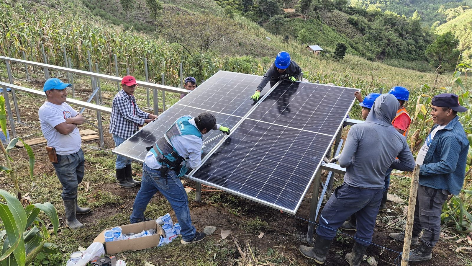 Activity related to Solar pumping and gravity-fed water system